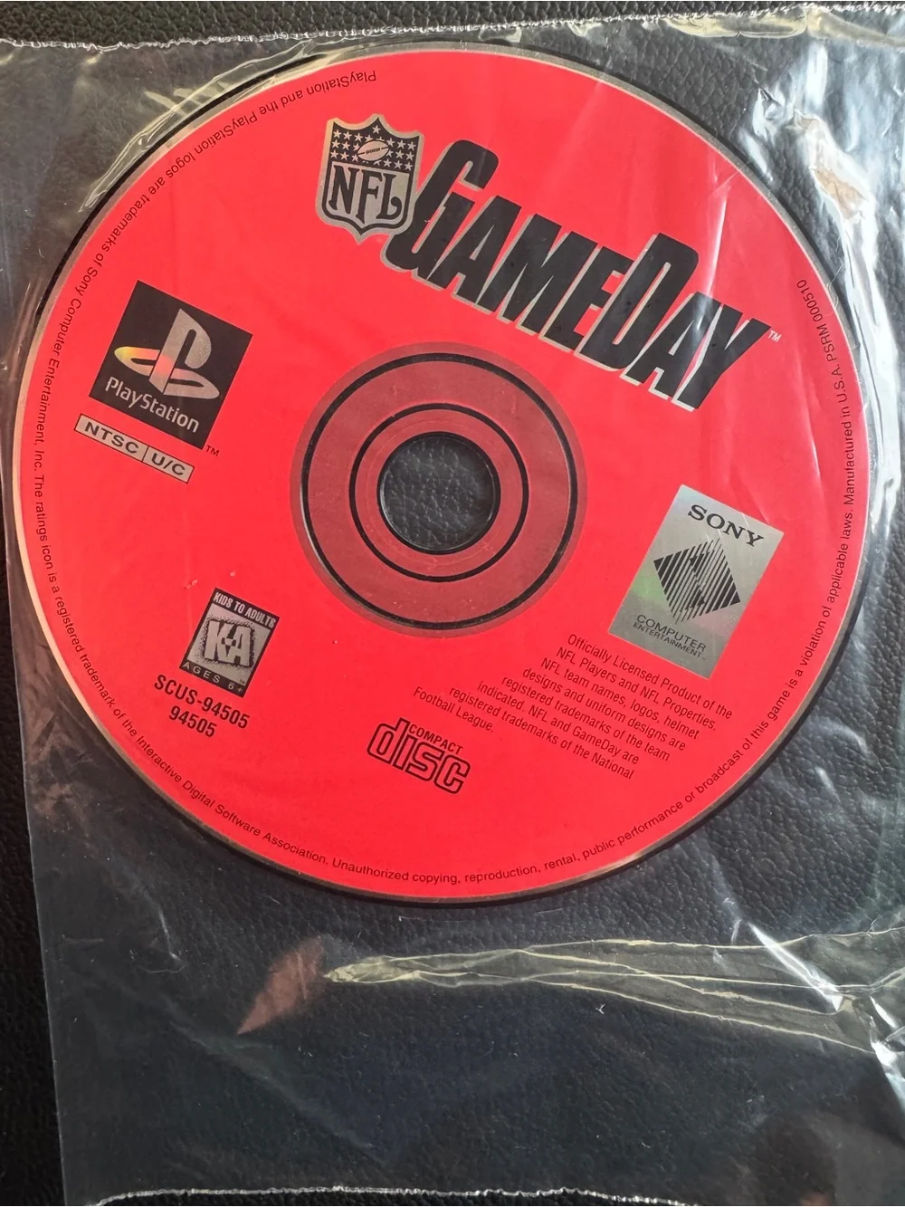 Sony PlayStation 1 video game titled 'NFL GameDay'